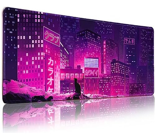 Alfombrilla De Ratón Japonesa Para Juegos, Anime Morado, Bon
