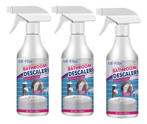 3×limpiador De Baño Descalcificador De Vidrio Para Azulejos