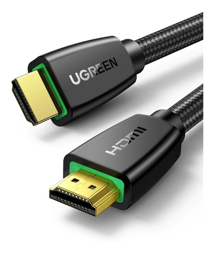 Cable Hdmi 2.0 Ugreen 4k 60hz Uhd Alta Velocidad 18 Gbps 2m