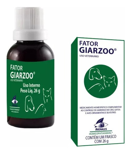 Medicamento Homeopático - Fator Giarzoo Pet - Arenales 26g