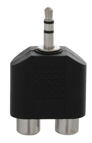 Adaptador Audio Micrófono 2 X 1 Auxiliar 3.5mm Para Pc Y Ps4 Color Negro