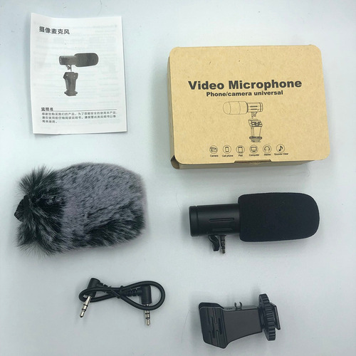 Imagem 4 de 12 de Microfone Condensador Microfone Direcional Estéreo Externo