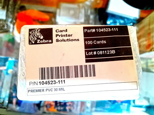 Tarjetas Pvc Zebra 104523-111 Premier 30 Mil - Pack 100 Unid | MercadoLibre