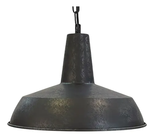 Lámpara Colgante E-27 Diseño Oxidado Con Cadena
