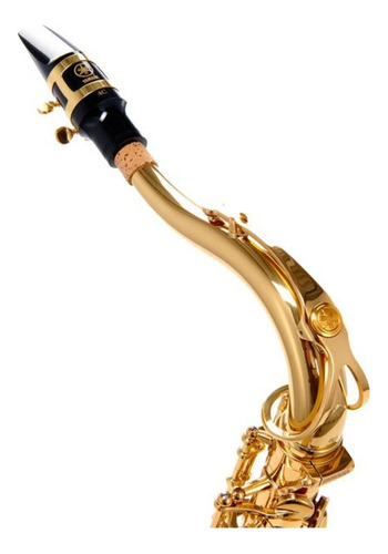 Saxofone Tenor Yamaha Yts-62 Tudel Curvo - Cor Dourado Laca