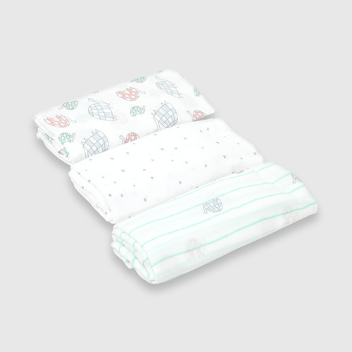 Pañal De Bebé Niño De Muselina 3 Pack Off White (talla Única