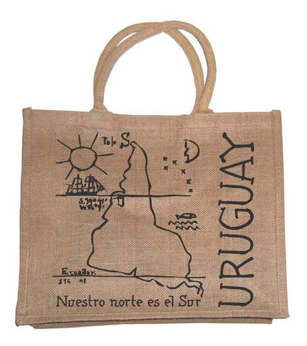 Bolso Yute Con Hermosos Diseños Uruguay De Excelente Calidad