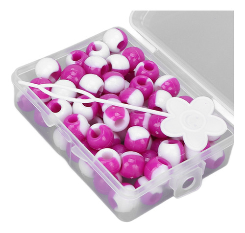 Perlas Pequeñas Para Rastas, Color Violeta, 74 Unidades, Pel