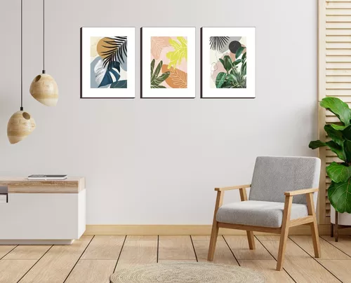 3 láminas decorativas - Plantas - Cuadros y lienzos de diseño