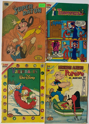 Super Ratón Popeye Travesuras, Lote 4 Revistas,  Cr03