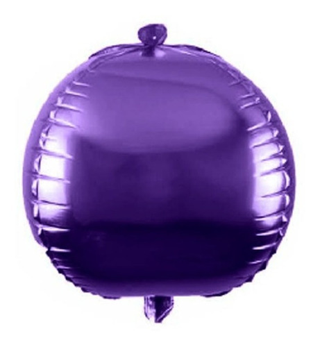 Balão Metalizado Redondo Orbz 24 Polegadas - 60cm Cor Roxo