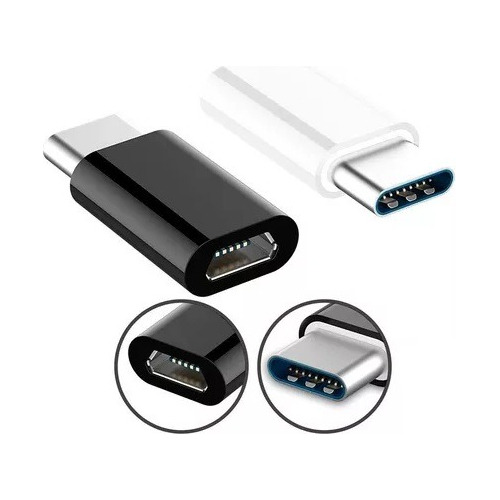 Adaptador Convertidor Micro Usb V8 Hembra A Tipo C Macho