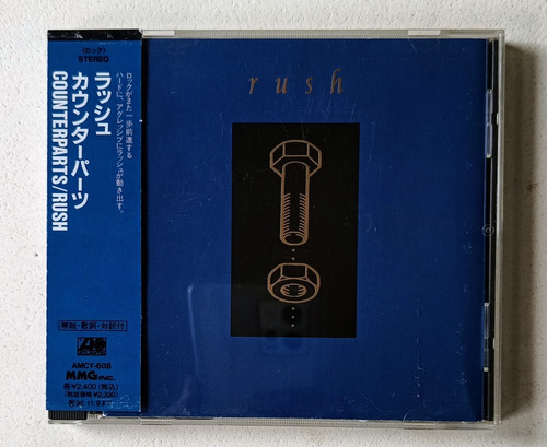 Rush Counterparts Cd Japonés Original Como Nuevo C/obi  