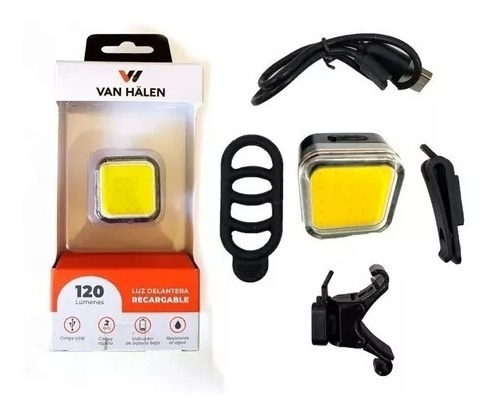 Imagen 2 de 3 de Luz Delantera Bicicleta Blanca 120 Lumen Led