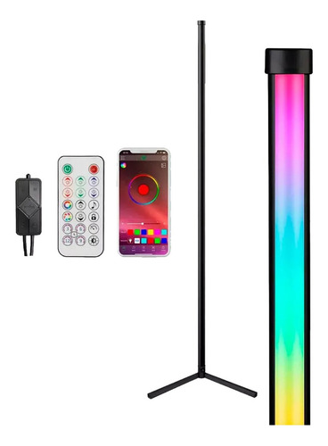 Lamparas De Pie Moderna Led De Esquina Rgb, Control App
