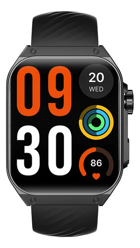 Reloj inteligente Haylou Watch S8 con pantalla curva Amoled de 1.96 Bt 5.3, color negro, bisel, color negro, diseño de pulsera, malla