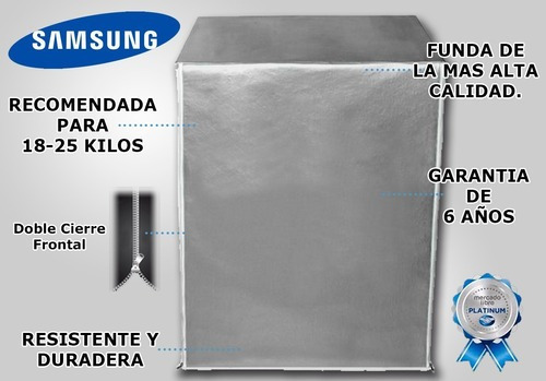 Cubierta Para Lavasecadora Frontal Samsung 16kg Wd16t6000gp