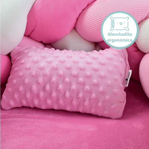 Nido Colecho Bebés Cuna Portátil Cama Camita Trenzado Rosa