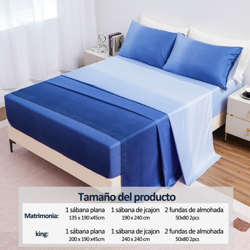 Juego De Sábanas Aloe Algodón Ultrasuave 4pzs Matrimonial