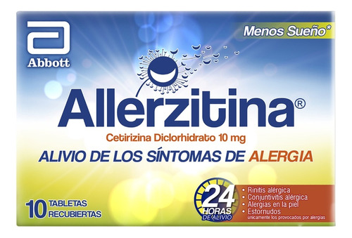 Allerzitina Alergias 10 Tabletas - Cetirizina 10 Mg