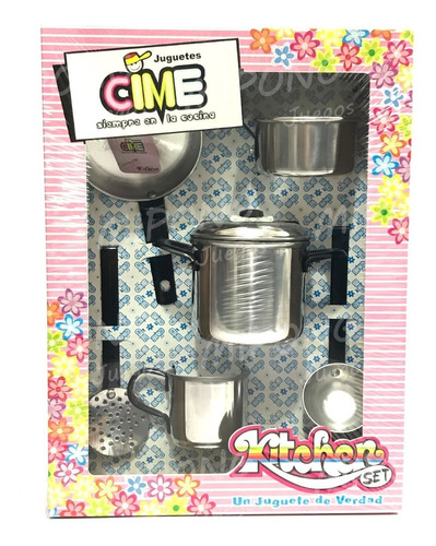 Set De Cocina 7 Piezas De Metal Cime Mipong