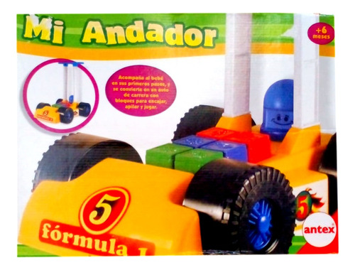 Primeros Pasos Andador Juego Encastre Auto Aprendizaje Antex