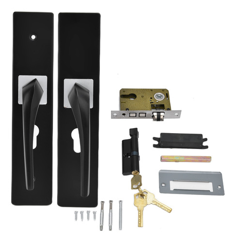 Door Knob Handle Black Simple Mute Universal Household Grip