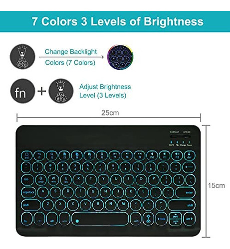 Funda Con Teclado Retroiluminado Nanhent For Lenovo Tab P11
