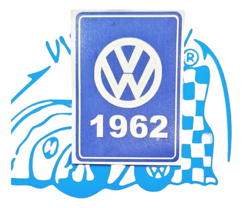 Calcomania Adherible Año 1962 Vocho Combi Caribe Sticker Para El Cristal Vinil Volkswagen Vw