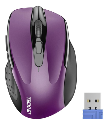 Mouse/raton Óptico Inalámbrico Ergonómico Tecknet Pro 2.4g C