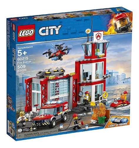 Lego 60215 City Ciudad Fire Station Kit De Construcción