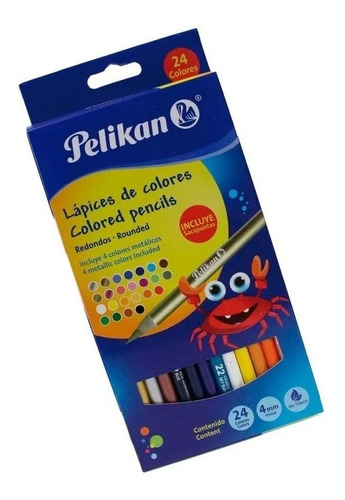 Lapiz De Color Largo 24pz Pelikan