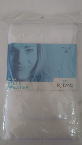 2 Mallas Escolares Ritmo P/dama Sweater Blanco