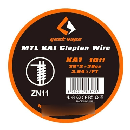 Alambre Geekvape Mtl Clapton Wire 3 Mts Ka1 | Zigzaboo