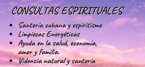 Trabajos Espirituales/vanessa Presencial Y A Dist