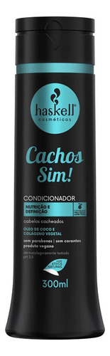 Kit Haskell Cachos Sim Shampoo, Condicionador Leave-in 300ml