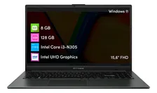 Imagen 1 del producto Notebook Asus Vivobook Go Intel Core I3 8gb 128gb Ssd 15.6 Gris