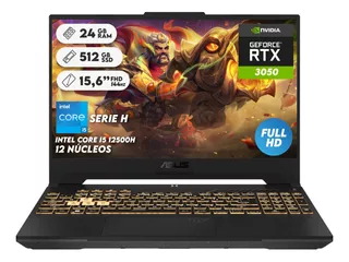 Portatil Gamer Asus Tuf F15 Intel5 12500h 24gb Ram512gb Ssd