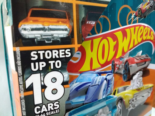 Imagen 2 de 6 de Hot Wheels Maleta Estuche Porta Carritos Original Nuevo
