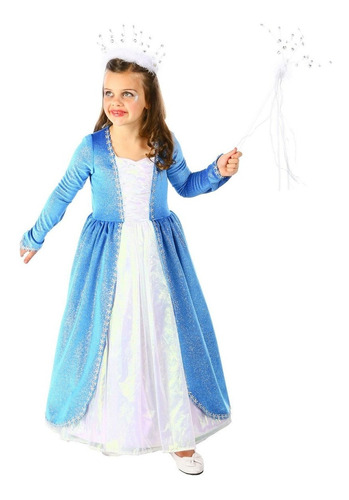 Disfraz Para Niña Reina Elsa Frozen Talla Small Halloween