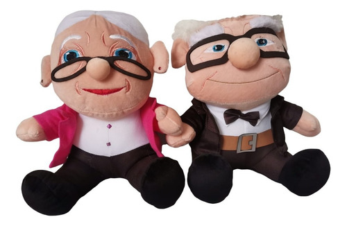 Combo X2 Peluches Abuelitos Pelicula Animada Carl Eli 