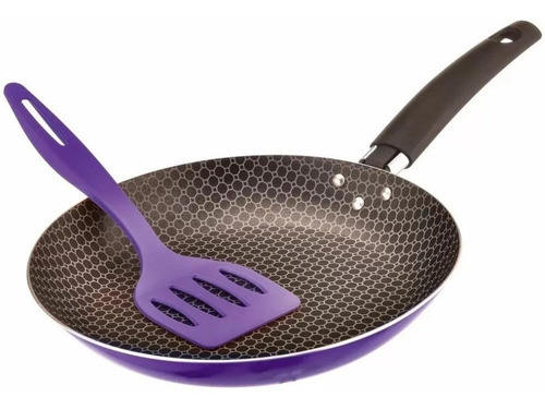 Frigideira Com Espátula 22 Cm Antiaderente Colors Multiflon Cor Violeta