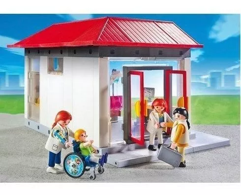 5012 Playmobil - Centro Médico com Ambulância - MP Brinquedos