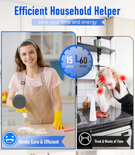 Cepillo De Baño Pisos Eléctrico Cocina Limpiador Piso 5 En1