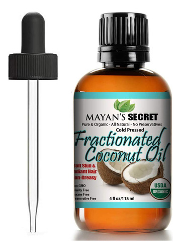 100% Pure Virgin Fractionated Coconut Oil, For Aromatherapy