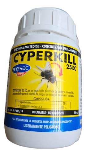 Insecticida Cyperkill 100 Arañas Ácaros Bichos Etc