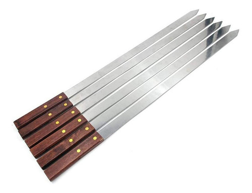 Brochetas Modernas, Mxbzs-005, 10 Pzas, 60cm, Acero Inoxidab