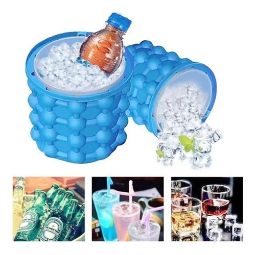 Molde Silicona Hielera Hacer Cubos De Hielo Ice Cube Maker