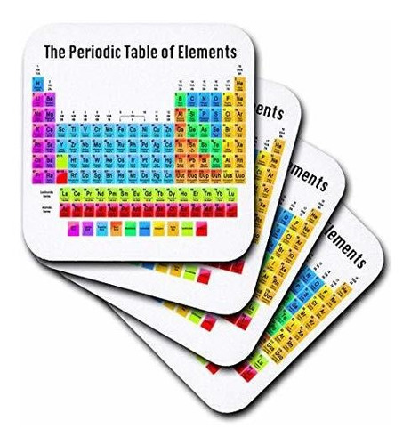 3drose The Periodic Table Of Elements - Soft Coasters, Set O