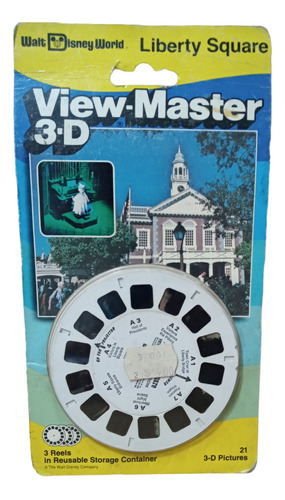 Juguete Antiguo View Master Disney World Blister 3 Reels